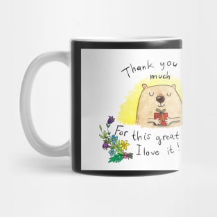 Thank you for this present Bear Mug